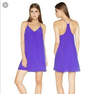 Lavender Brown “Turin” 100% silk dress